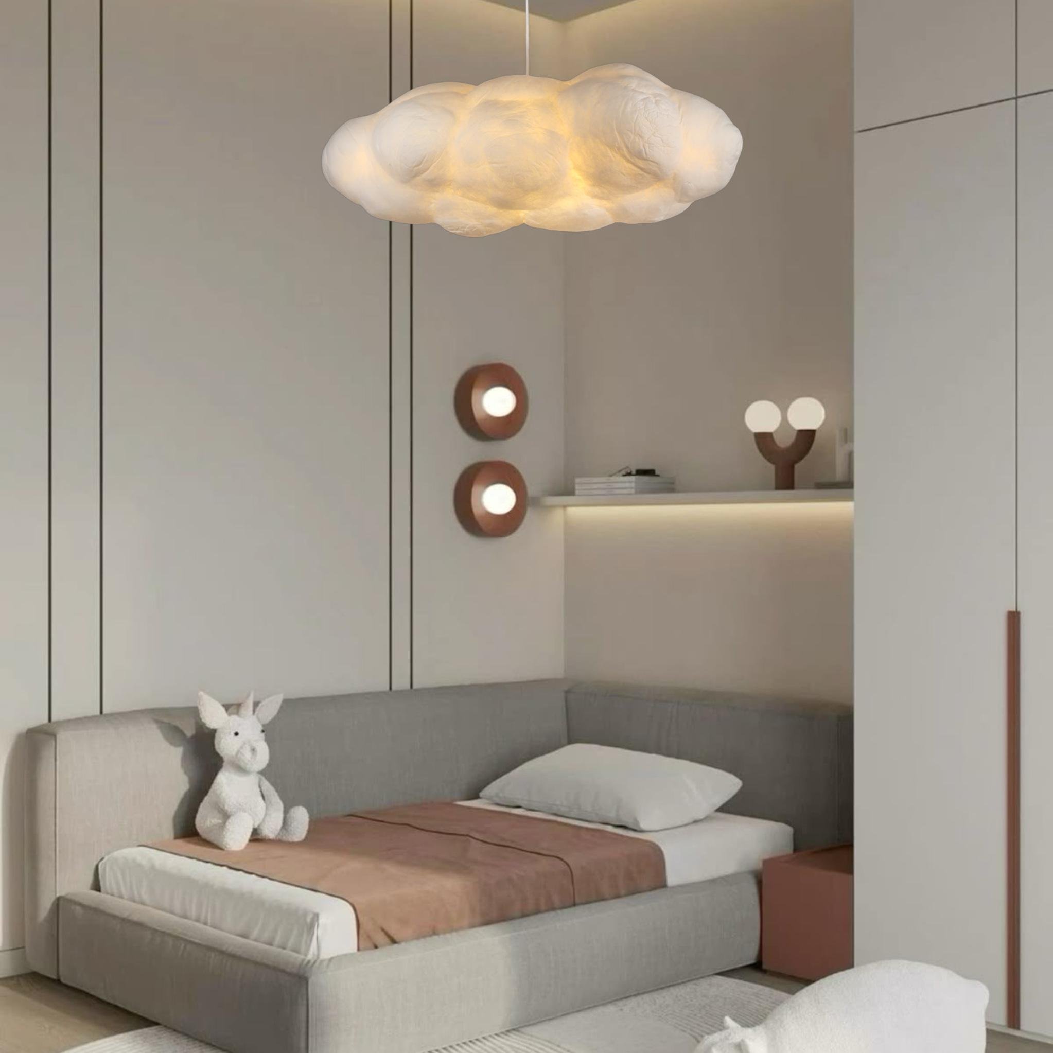 Люстра-підвіс Хмаринка із тканини на 3 лампи 80 см (805-8001-1) - фото 3 Люстра-підвіс Хмаринка із тканини на 3 лампи 80 см (805-8001-1) - фото 3