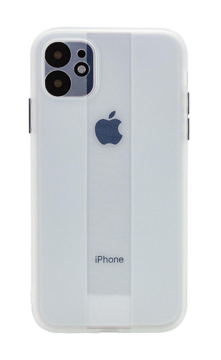 Чохол-накладка TPU Glossy Line Full Camera для iPhone 12 6.1" Білий матовий (158473) - фото 1