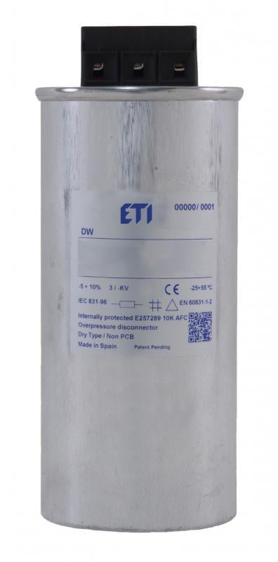 Конденсатор трифазний ETI LPC-DW 7,5 кВАр 440 В (4656858)