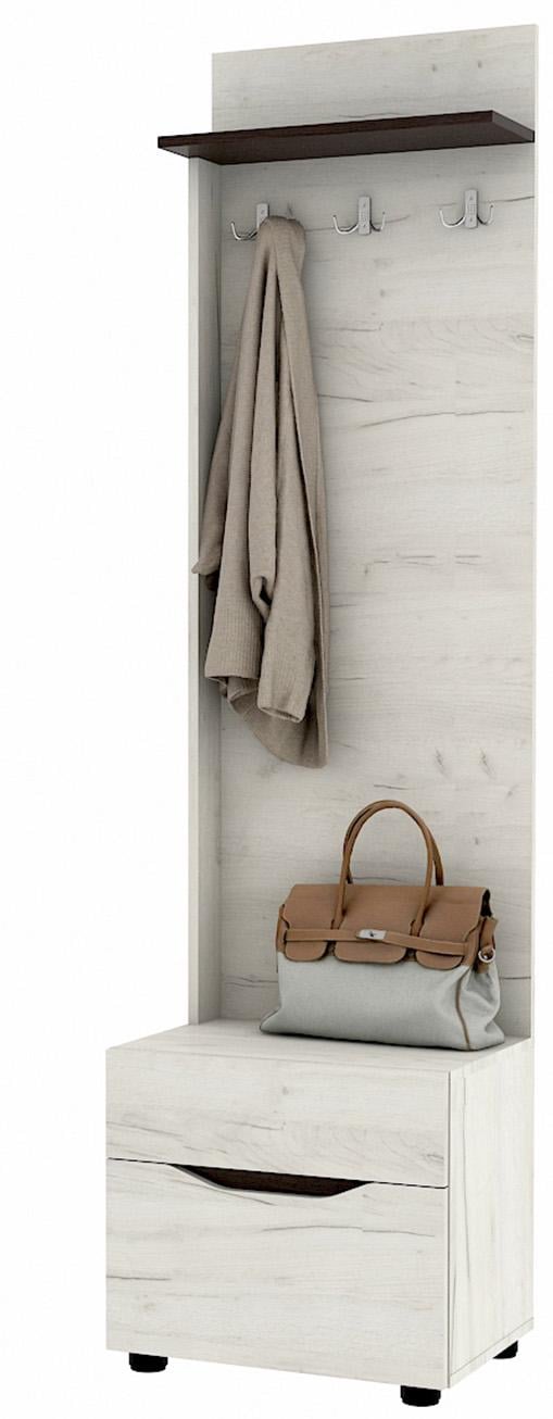 Вішалка в коридор Майстер Форм Аякс 500х376х1880 мм Дуб білий/венге магія (20930) - фото 1 Вішалка в коридор Майстер Форм Аякс 500х376х1880 мм Дуб білий/венге магія (20930) - фото 1