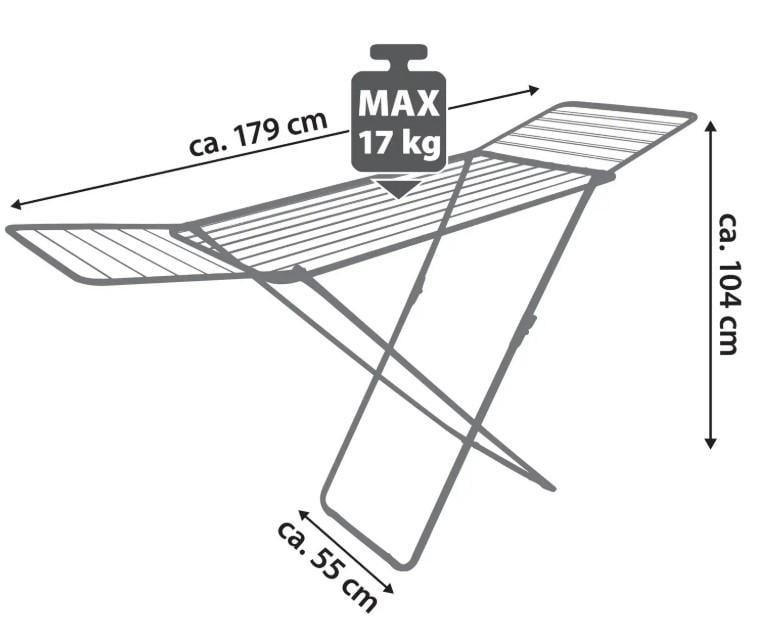 Сушарка для білизни підлогова Casa Si Kolibri 18 м White (CS42191C06D) - фото 4