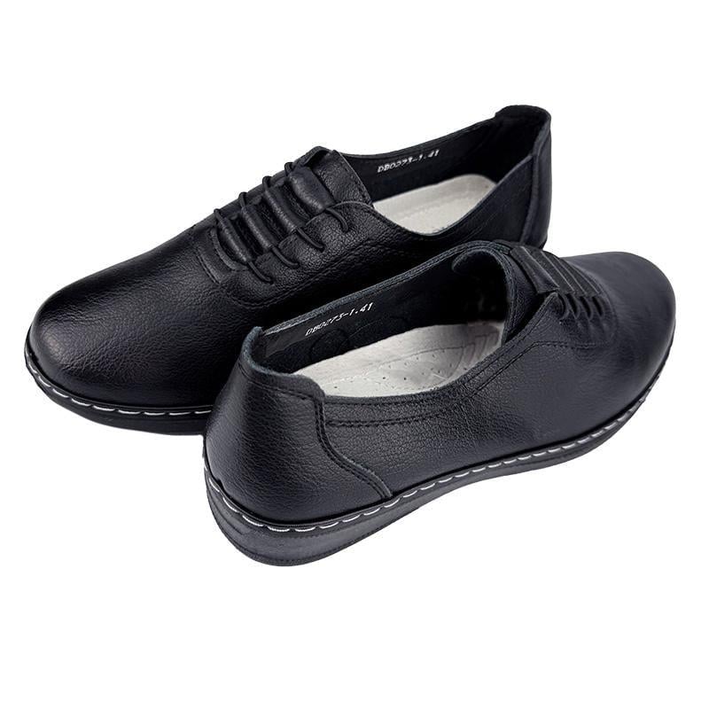 Мокасини жіночі шкіряні батали 2073-1 p. 42 26,5 см Чорний - фото 3