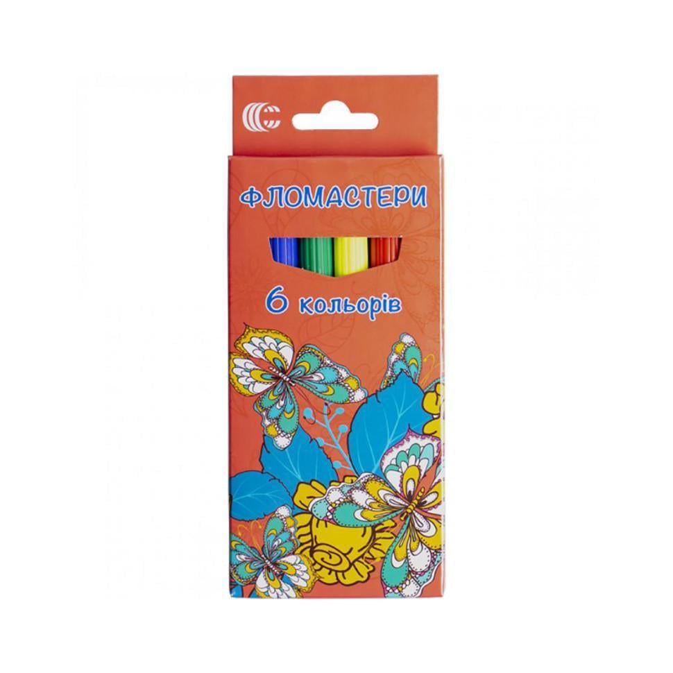 Фломастери дитячі Картон 950-6 6 кольорів вид 2 (RLT29481s61466)
