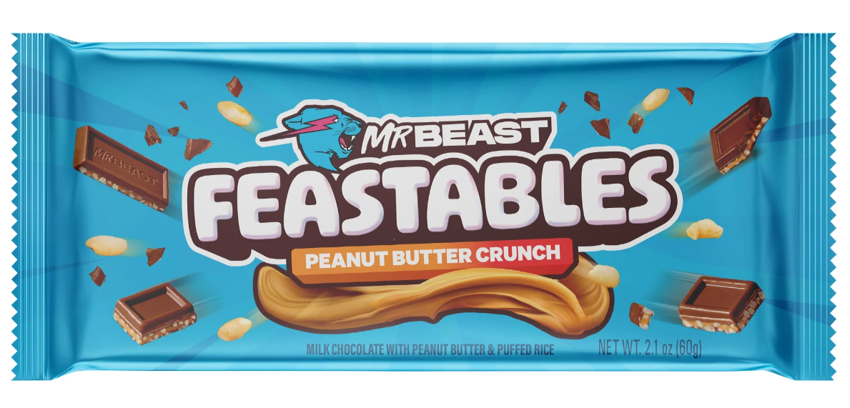 Шоколад Feastables MrBeast Peanut Butter Crunch 60 г (2565719106)