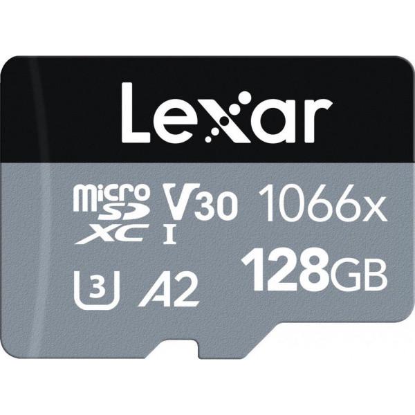 Карта памяти Lexar 128GB microSDXC class 10 UHS-I 1066x Silver (LMS1066128G-BNANG) - фото 1