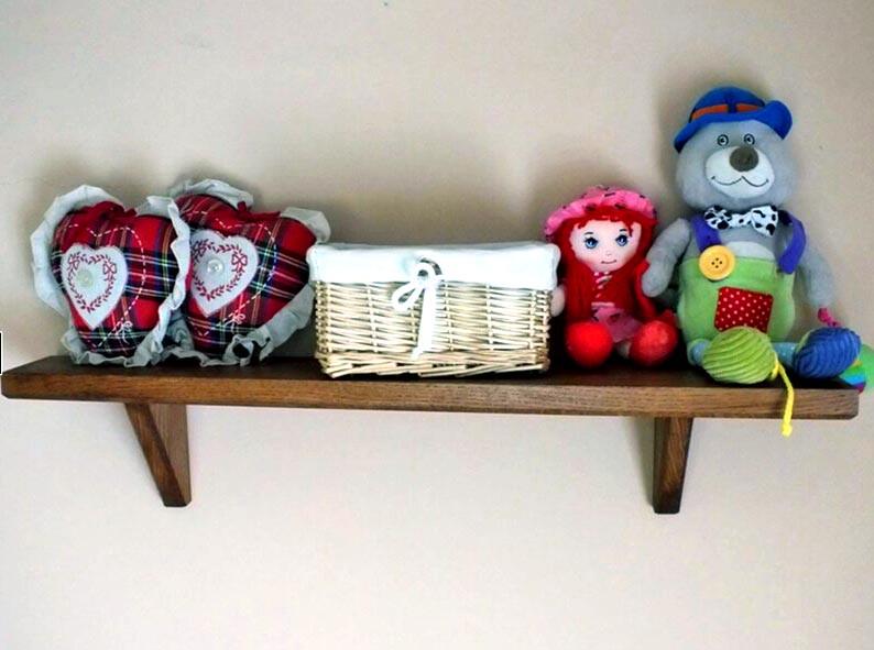 Полка настенная из дерева Сабария Капучино (ПНС/002909)