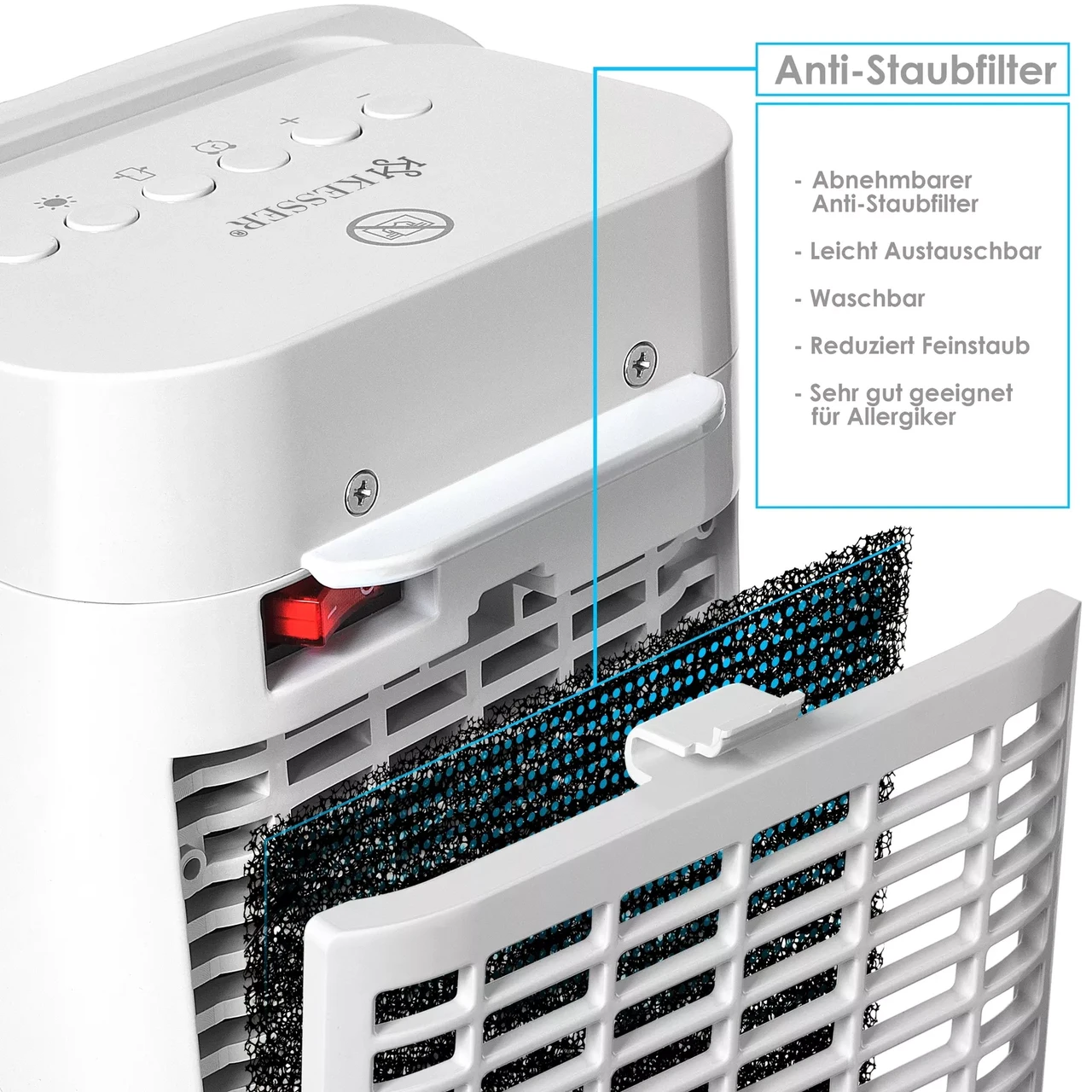 Тепловентилятор бытовой KESSER 2000 Вт - фото 6