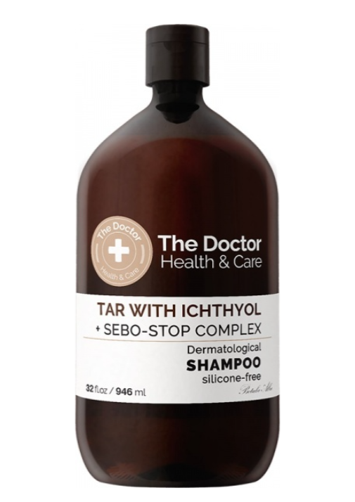 Шампунь для волосся The Doctor Health&Care Tar with Ichthyol and Sebo stop Complex 946 мл (8588006041699)