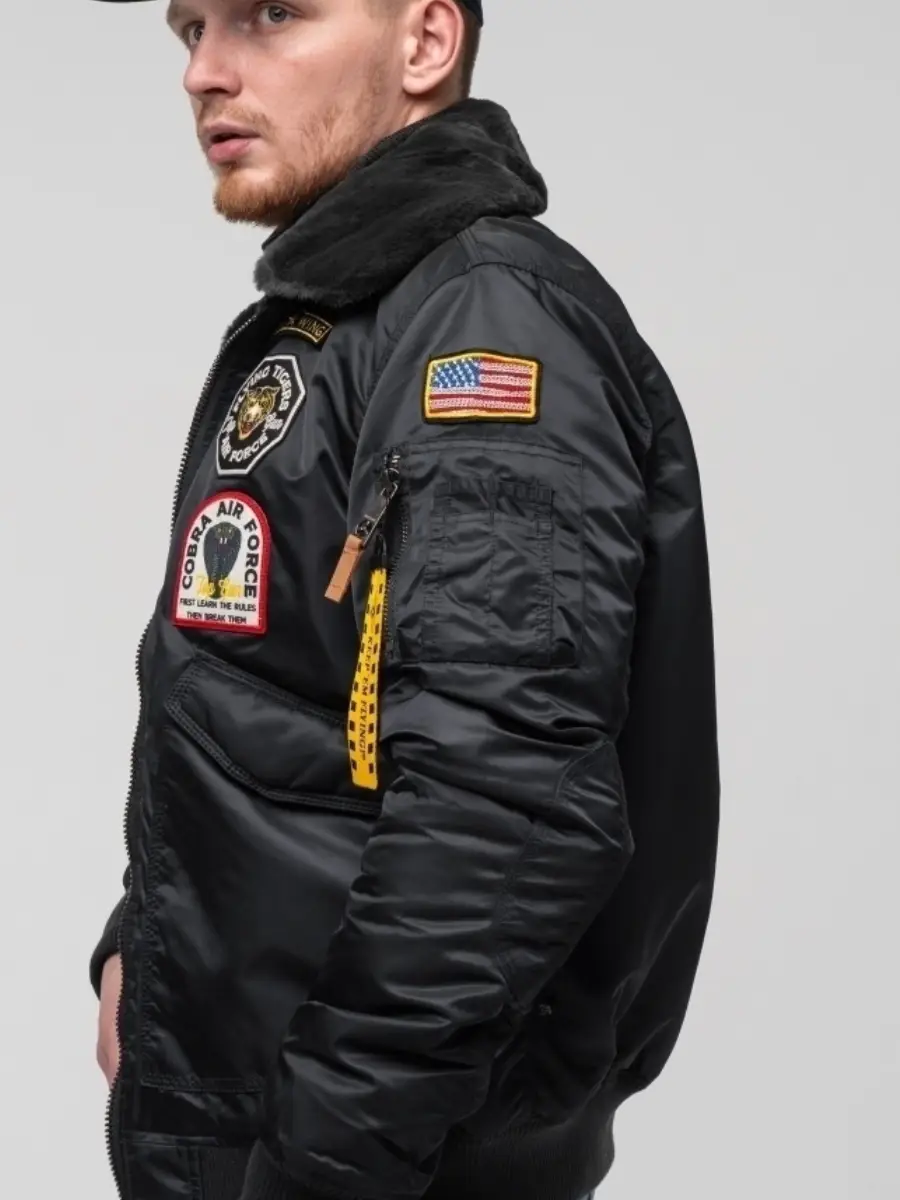 Бомбер Top Gun Eagle CW45 Jacket 5XL Black (TGJ1938B5XL) - фото 5