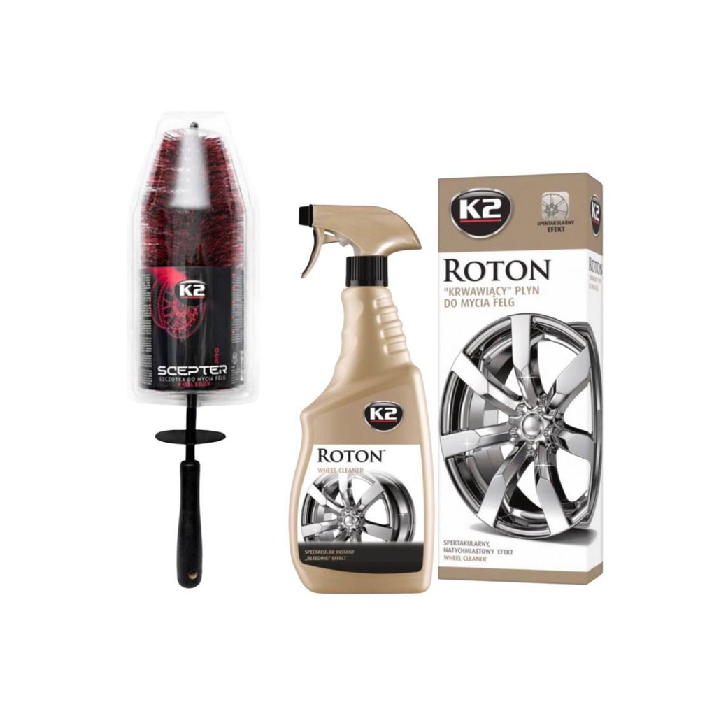 Набор для очистки колесных дисков K2 Roton/щетка K2 Scepter Pro Набор для очистки колесных дисков K2 Roton/щетка K2 Scepter Pro
