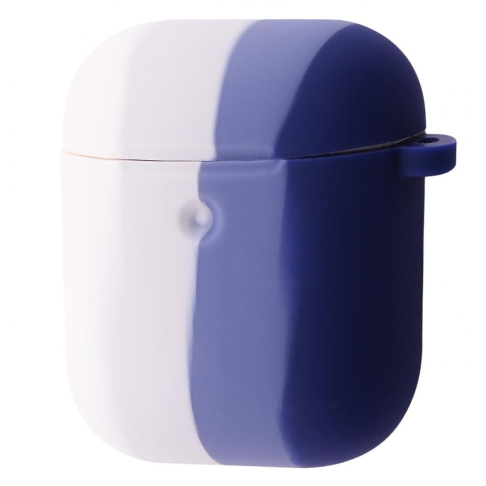 Чехол для наушников силиконовый Rainbow Silicone Case for AirPods Dark Blue