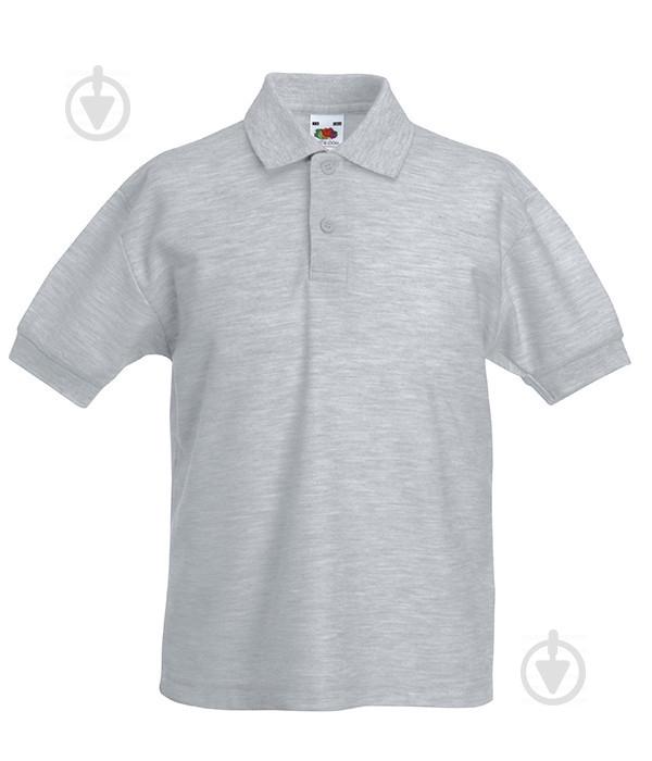 Поло Fruit of the Loom 65/35 164 см Серо-лиловый (063417094164)