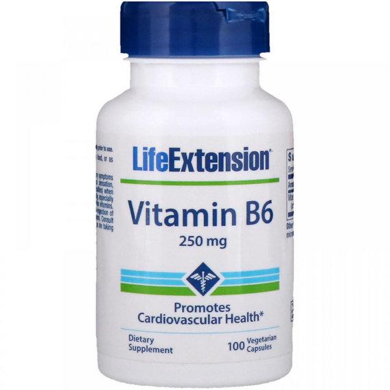 Пірідоксин Life Extension Vitamin B6 250 мг 100 Veg Caps