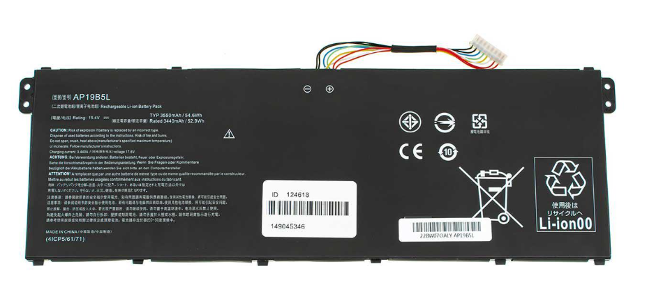 Аккумулятор для ноутбука Acer CHROMEBOOK R853TNA 3440 mAh 154V 53 Wh