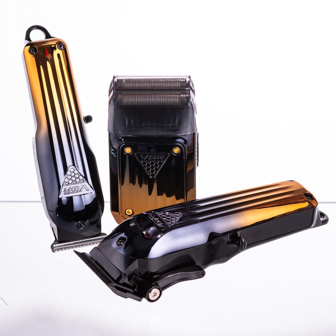 Набор для стрижки VGR V-644 аккумуляторная машинка/триммер/шейвер (7376) - фото 4 Набор для стрижки VGR V-644 аккумуляторная машинка/триммер/шейвер (7376) - фото 4