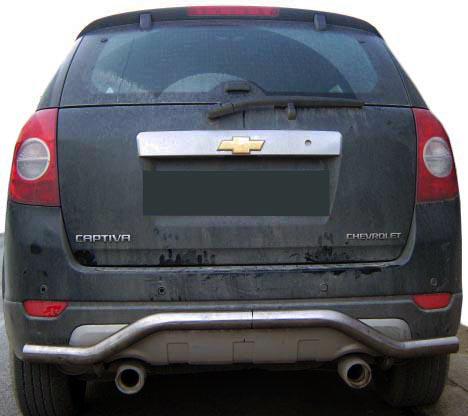 Задняя дуга AK008 CAN для Chevrolet Captiva 2006-2019 гг. нержавеющая сталь Хром