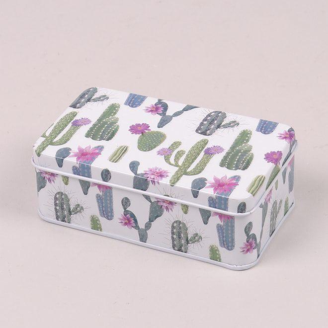 Коробочка металлическая Flora Кактусы (25302)
