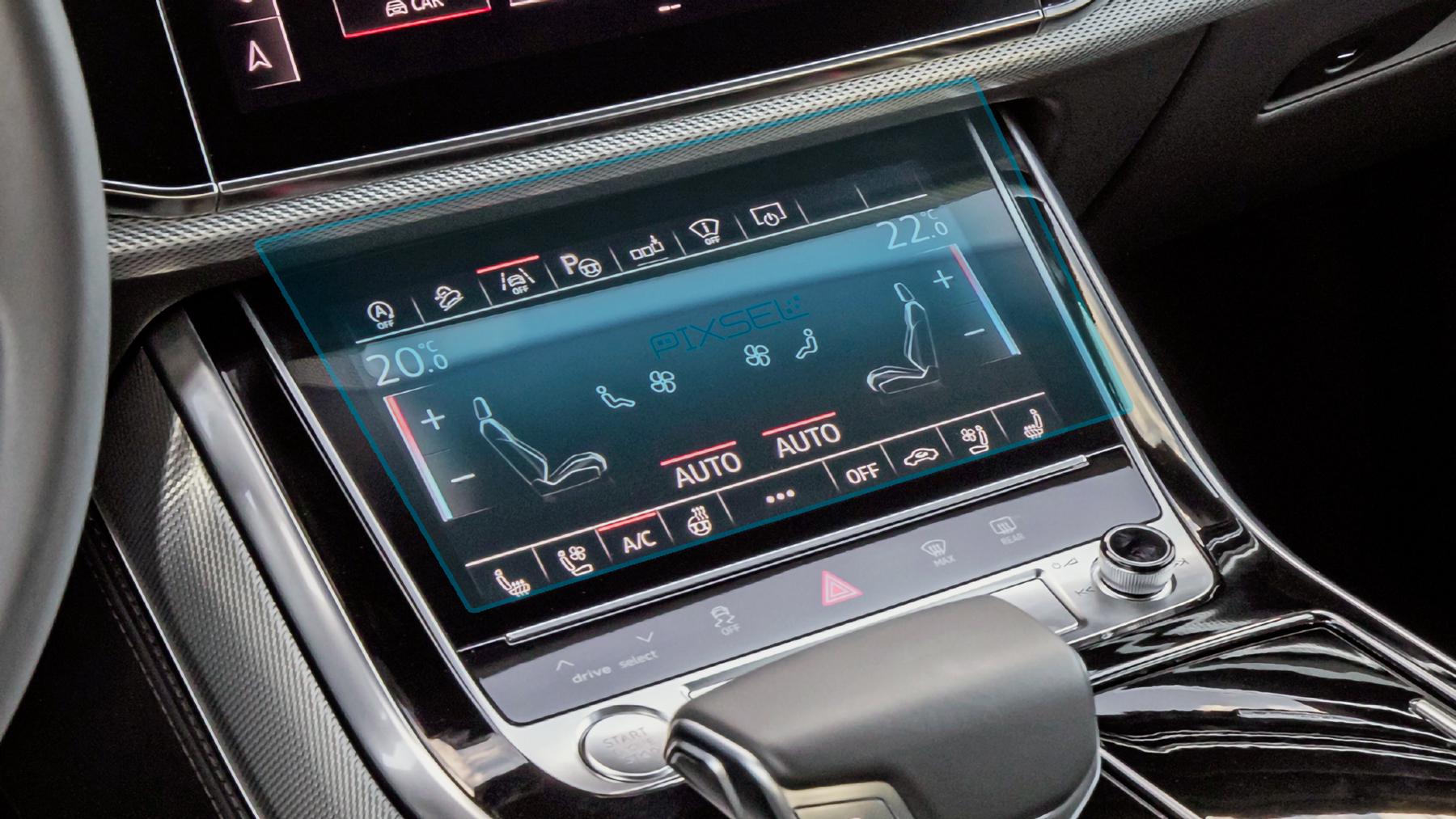 Защитное стекло Pixsel гибридное матовое на климат Audi Q8/SQ8/RSQ8 10,2" 2023