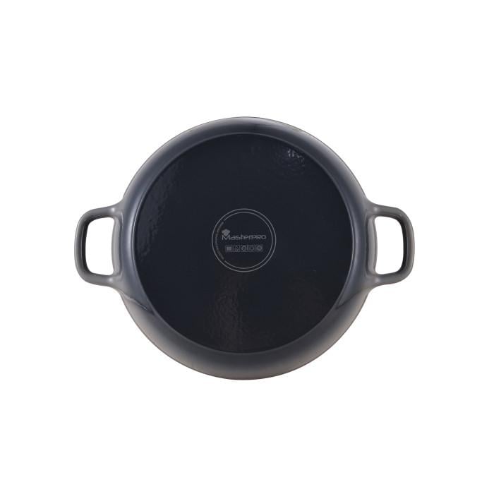 Сотейник чавунний MasterPro Unique з кришкою 30,5 см (22520775) - фото 2 Сотейник чавунний MasterPro Unique з кришкою 30,5 см (22520775) - фото 2