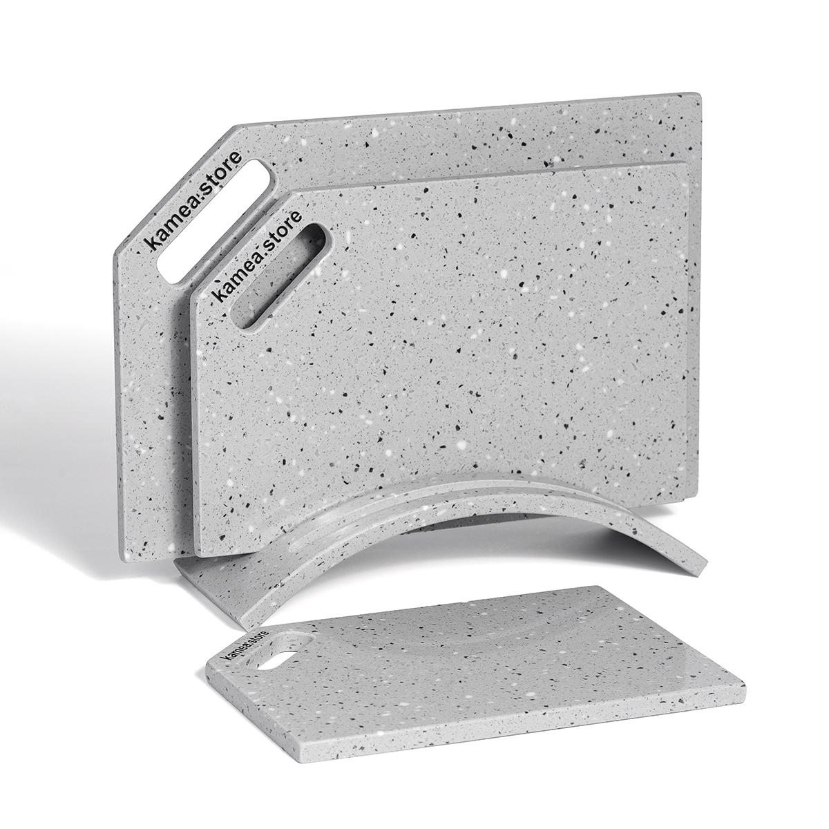 Набір дощок кухонних Kamea із штучного каменю Loft Design - фото 3 Набір дощок кухонних Kamea із штучного каменю Loft Design - фото 3