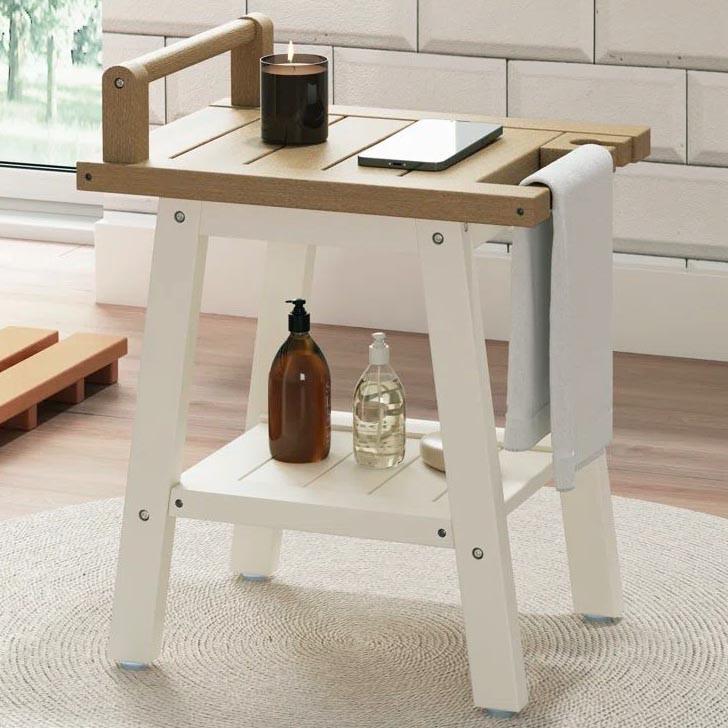 Табурет для ванной из дерева Насбаум Зефир/Сиена (ТВН-00632005)