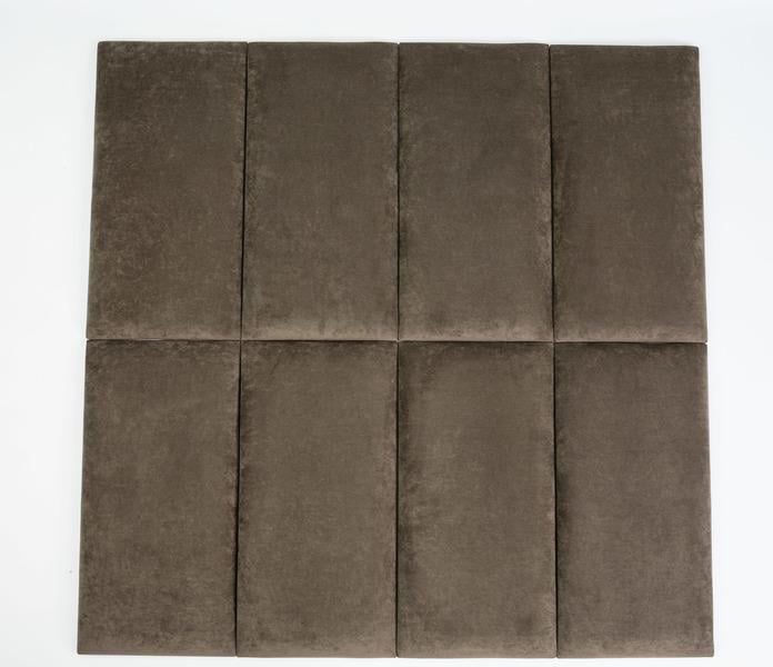 Стеновая панель самоклеящаяся мягкая Soft Pan велюр 30х60х3,7 см Шоколад (306019)