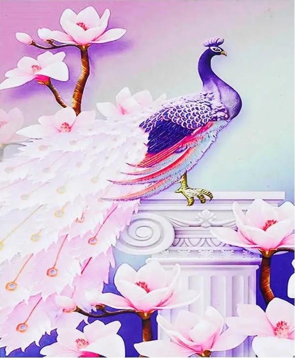 Алмазная мозаика Величественная птица на холсте с подрамником 40х50 см (GA73197)