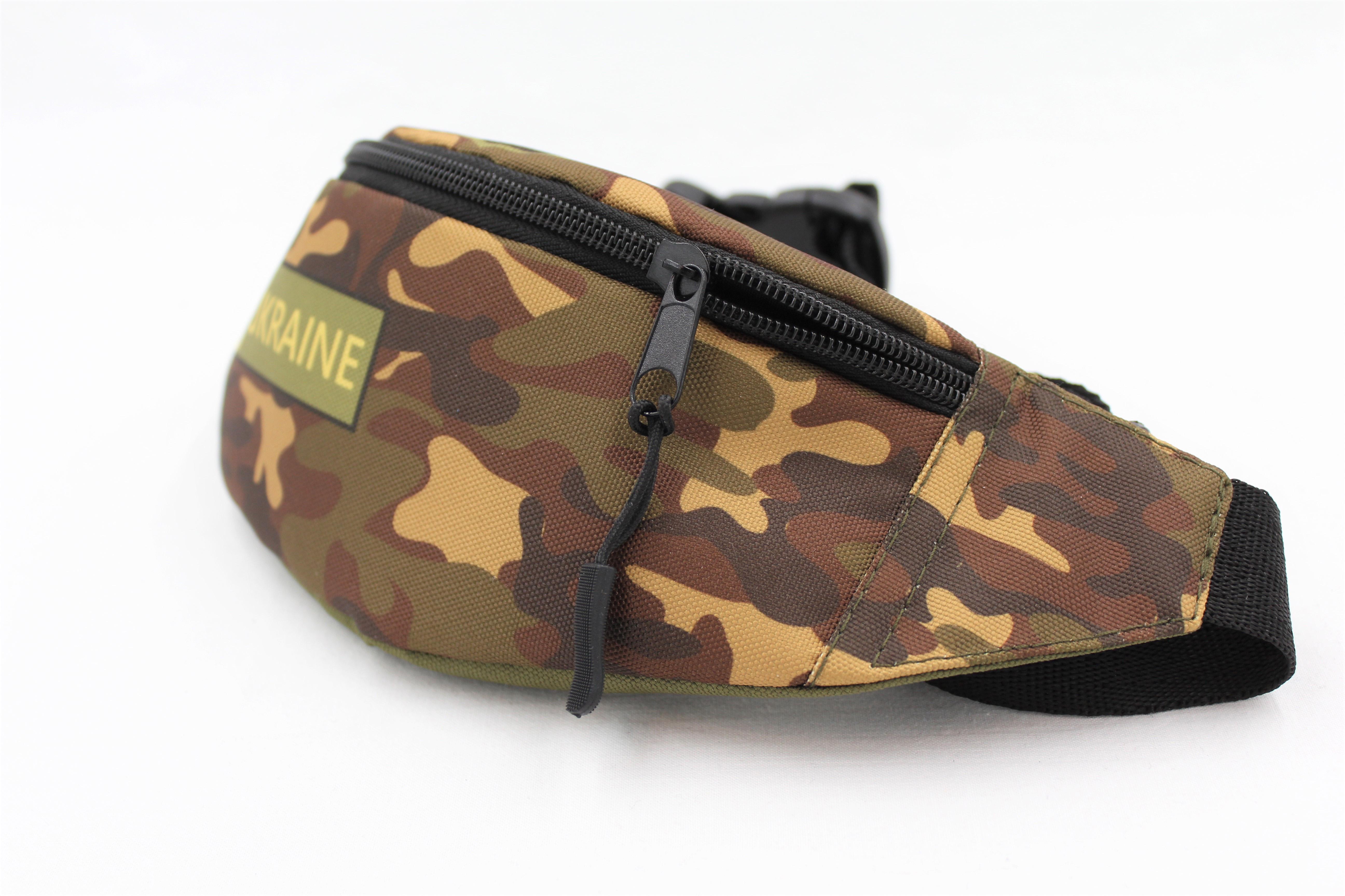 Сумка бананка для хлопчика з регулюючим ремінцем 4-8 років Тризуб Камуфляжний (Д-012) - фото 2