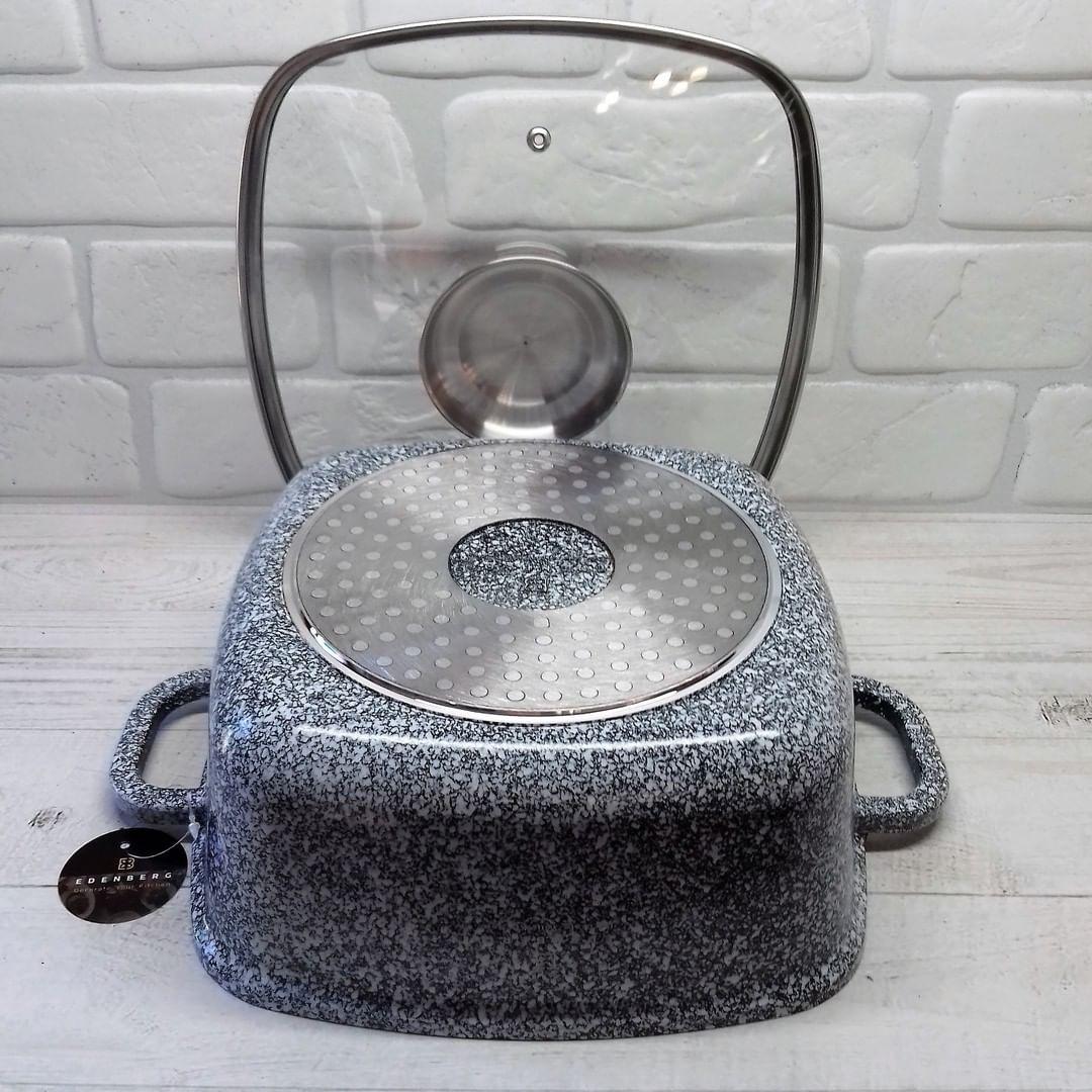 Кастрюля Edenberg с гранитным антипригарным покрытием 2,3 л 20 см (EB-3976) - фото 3 Кастрюля Edenberg с гранитным антипригарным покрытием 2,3 л 20 см (EB-3976) - фото 3