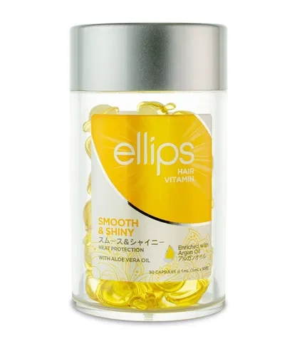 Масло для светлых волос Ellips Hair Vitamin Smooth Shiny алоэ вера роскошное сияние 1 мл 50 шт. (6060)