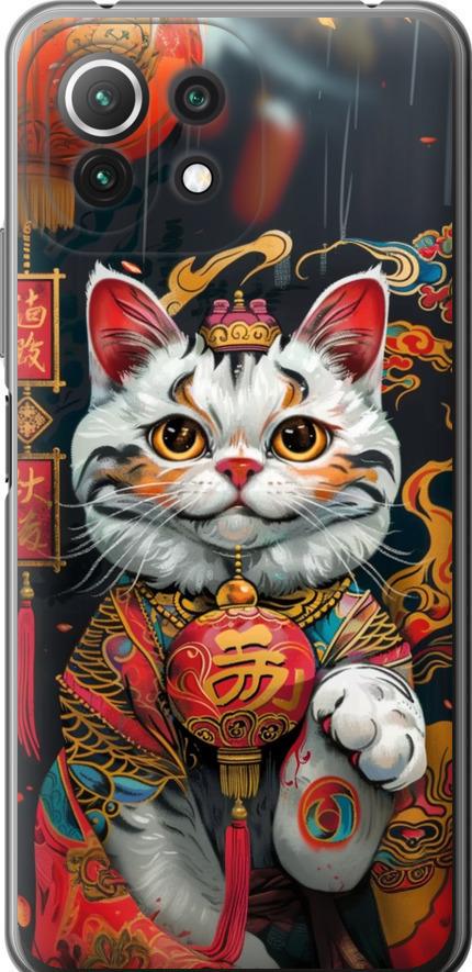 Чехол на Xiaomi Mi 11 Lite China Cat v2 (6135t-2281-42517)
