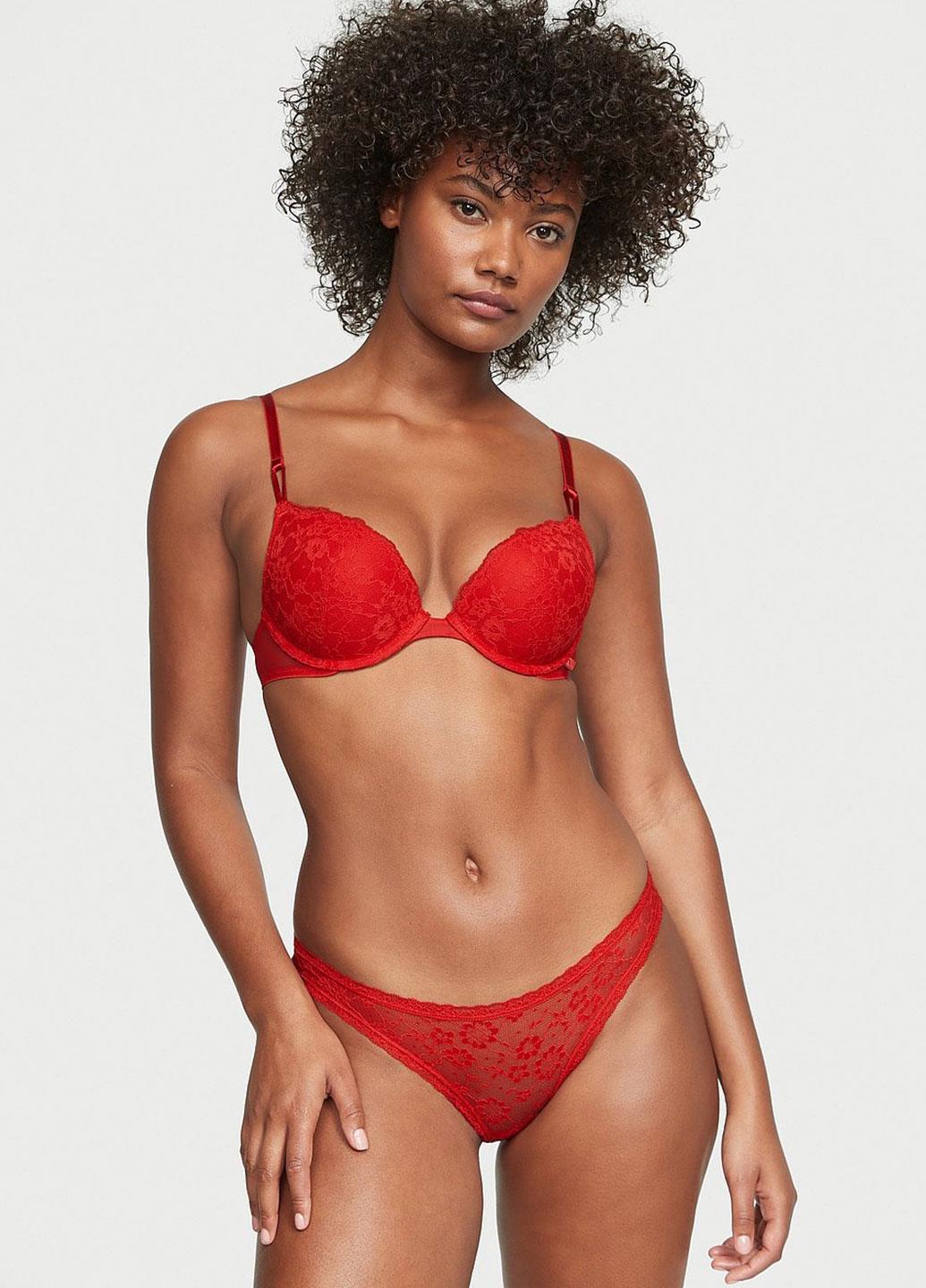 Трусики Victoria's Secret XL Червоний (380000415984QD4XL)