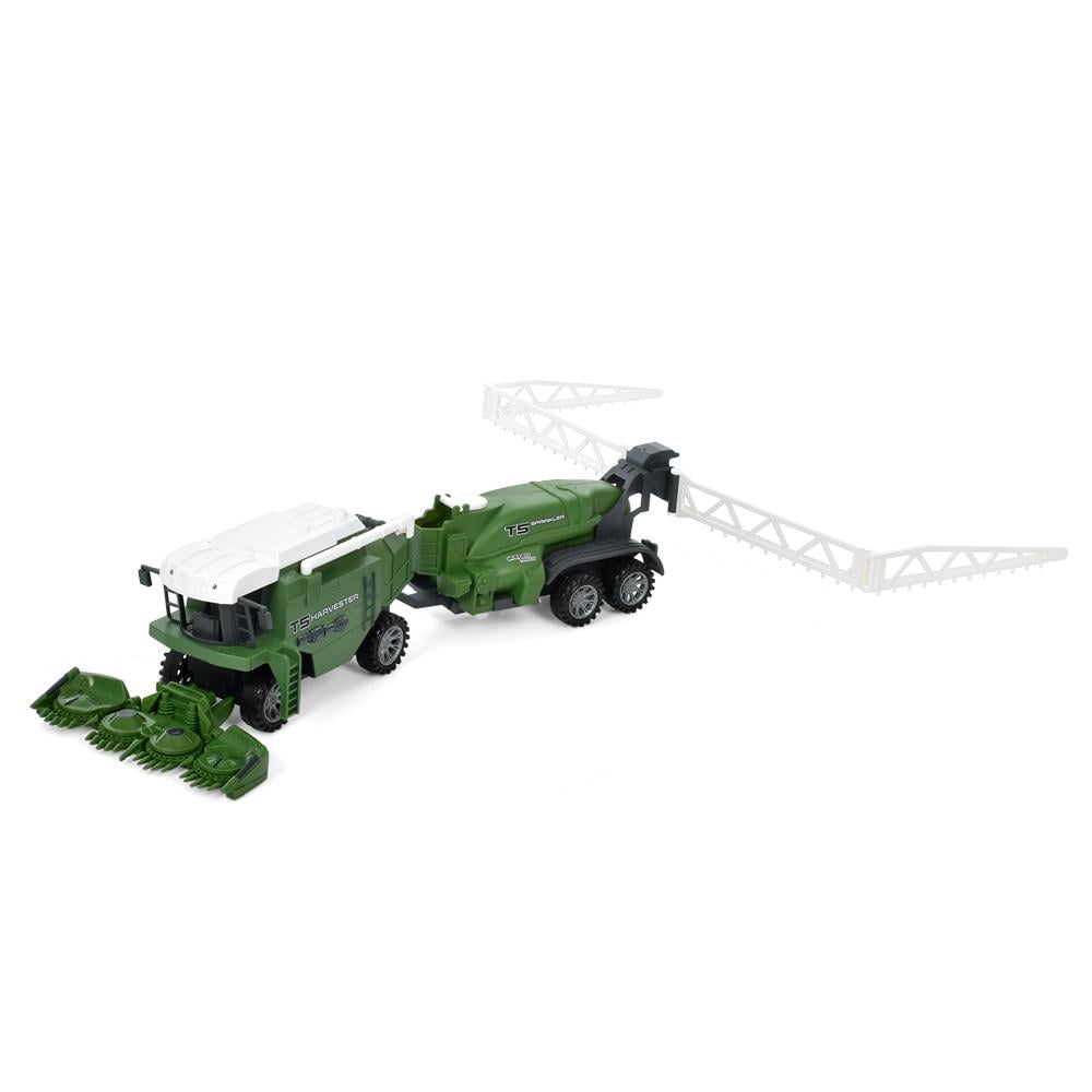 Іграшковий комбайн CR1924-1 з причепом та двома косарками Іграшковий комбайн CR1924-1 з причепом та двома косарками