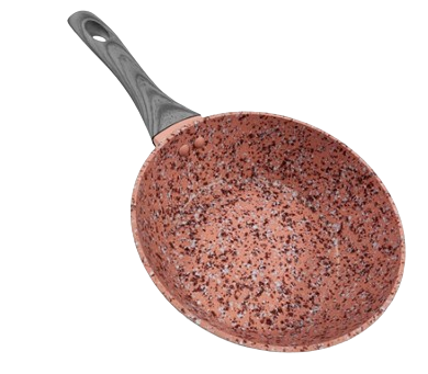 Сковорода литая с крышкой Besser Granite 10375 20x5,5 см Red (27556625)