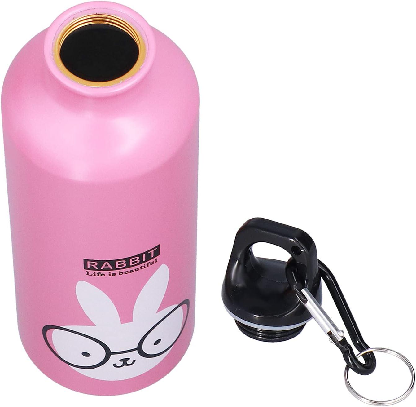 Бутылка для воды Зайчик с карабином 500 мл Розовый - фото 6 Бутылка для воды Зайчик с карабином 500 мл Розовый - фото 6