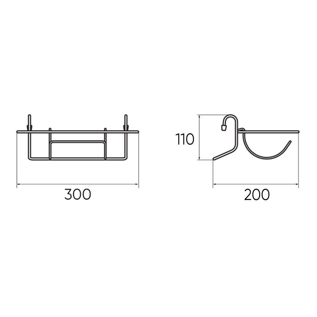 Полиця на рейлінг Homax для паперових рушників Чорний матовий (YJ-G217 BL) - фото 2 Полиця на рейлінг Homax для паперових рушників Чорний матовий (YJ-G217 BL) - фото 2