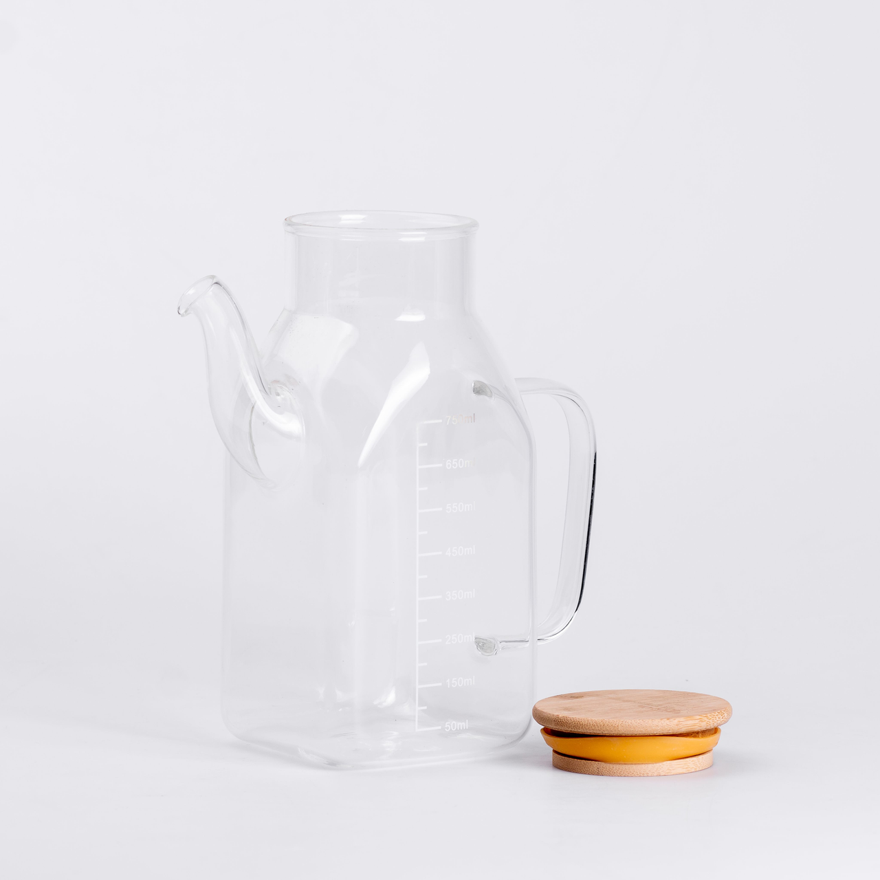 Емкость для масла и уксуса HP-34-1 с бамбуковой крышкой 750 мл (7281)