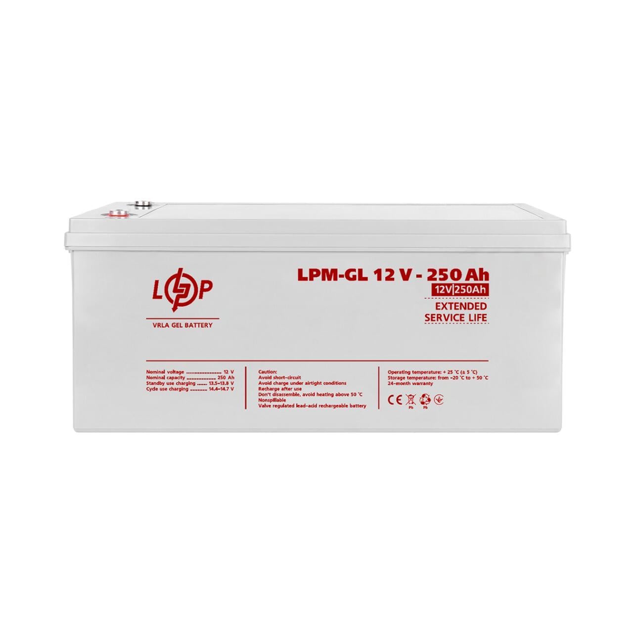 Акумулятор гелевий LPM-GL 12V-250 Ah (3098521874)
