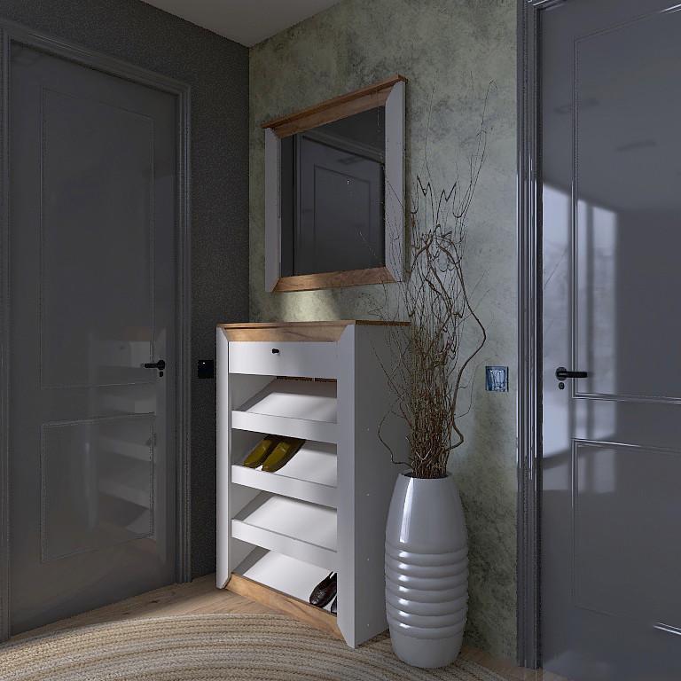 Прихожая Эверест Нордик-3 комплект Дуб крафт золотой/белый (ЕВ20823.01)