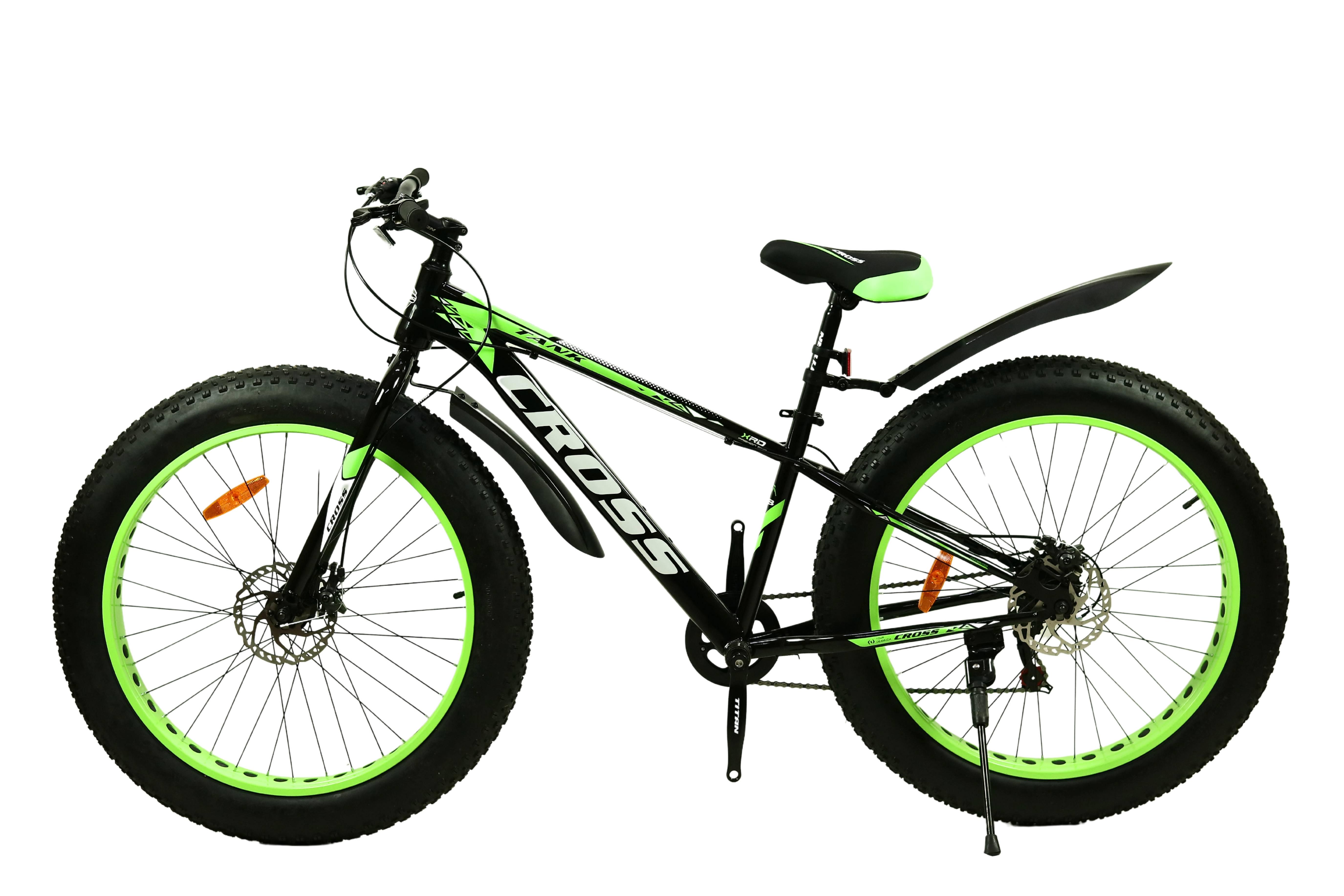 Велосипед Cross Tank 26" 15" Черно-зеленый