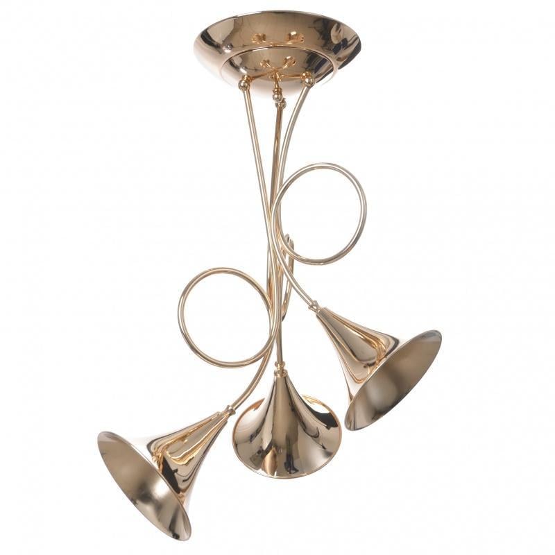 Люстра лофт музыкальная труба Brille BL-413S/3 E14 G