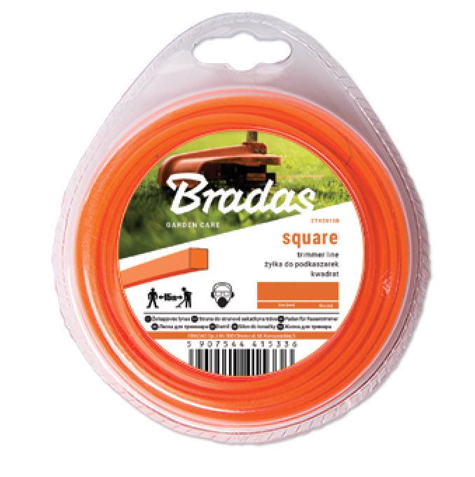 Леска для триммера Bradas Trimmer квадрат 1,6 мм х 15 м блистер (ZTK1615B)