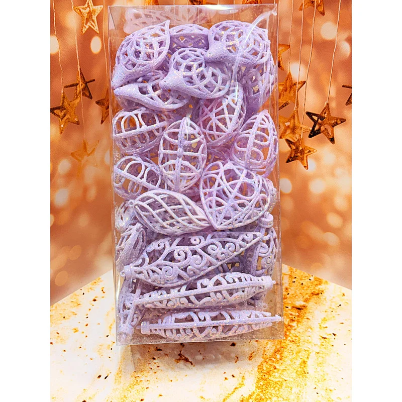 Набор подвесок блестящие 40 шт. Лиловый (2782057579)