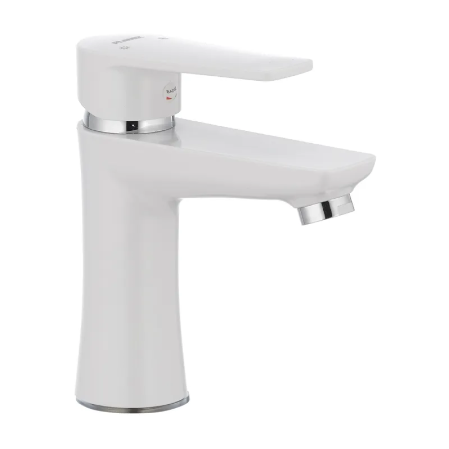 Смеситель для умывальника однорычажный PLAMIX Oscar-001 White (PM0022)