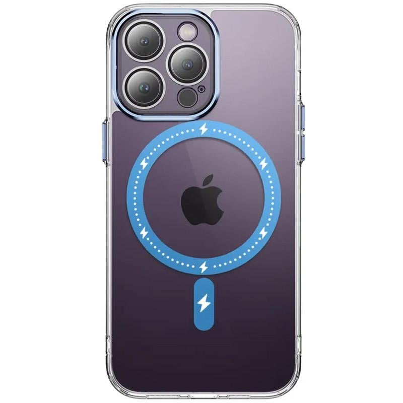 Протиударний Чохол Epik для Apple iPhone 12 Pro Max (6.7") TPU+PC Colorful with MagSafe Blue - фото 1