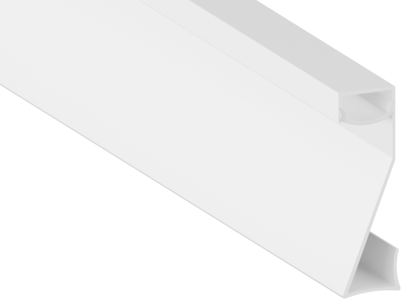 Профіль алюмінієвий для світлодіодної стрічки LEDUA АЛ-68 накладний 2 м Білий (9319)