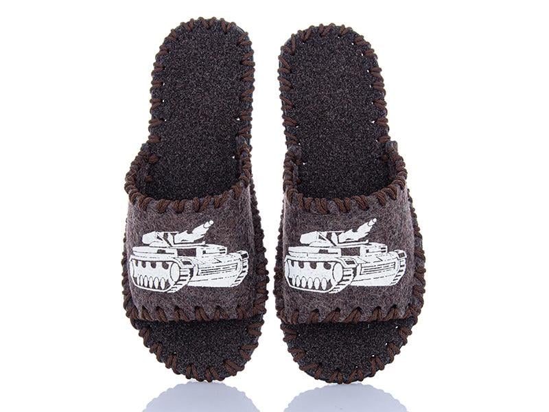 Тапочки фетровые мужские VENDS 319 р. 44-45 Коричневый