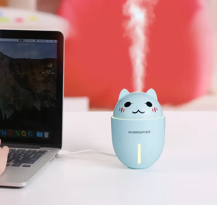 Зволожувач повітря Humidifier Котик із USB ультразвуковий 320 мл (00386) - фото 2