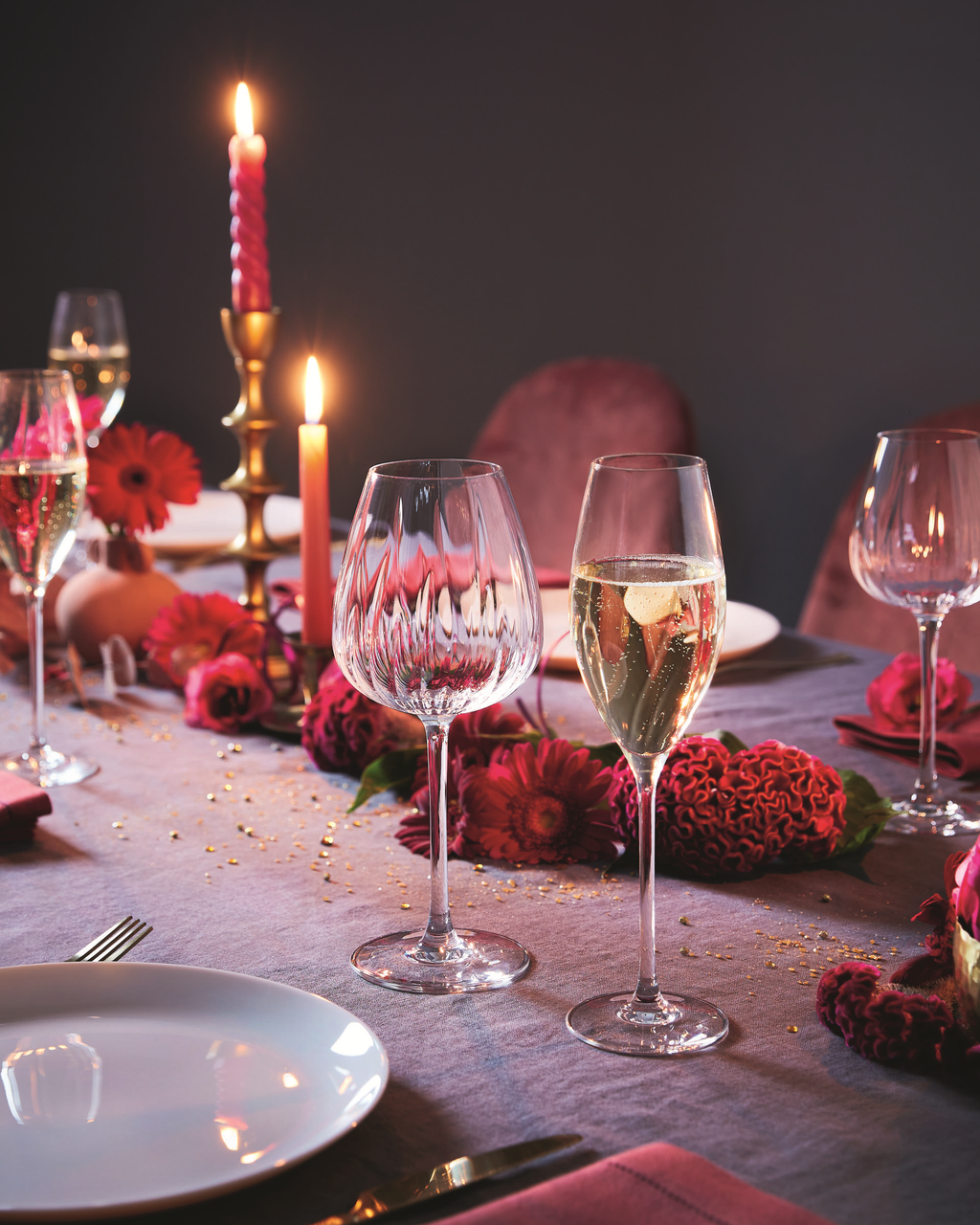 Набор бокалов для шампанского CD'A SWIRLY 4 шт. х 240 мл (V2830) - фото 4 Набор бокалов для шампанского CD'A SWIRLY 4 шт. х 240 мл (V2830) - фото 4