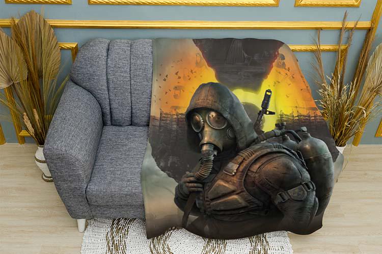 Плед плюшевый Stalker Heart of Chornobyl однослойный 150х210 см (114618-1)